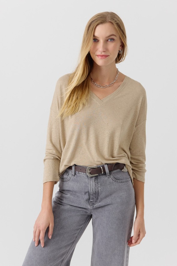 T-SHIRT AMAYA BEIGE-CTA