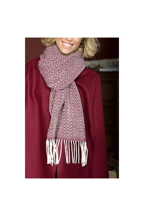 BUFANDA ESPINAS BURDEOS