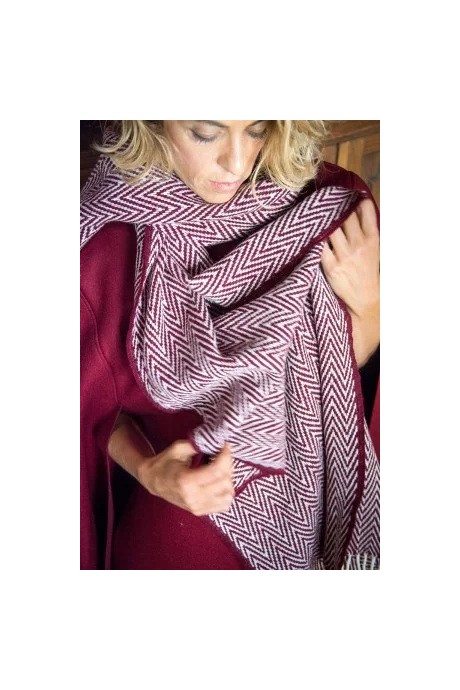 BUFANDA ESPINAS BURDEOS 2