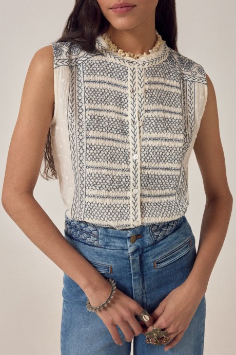 BLUSA IRINA INDIGO POET 2