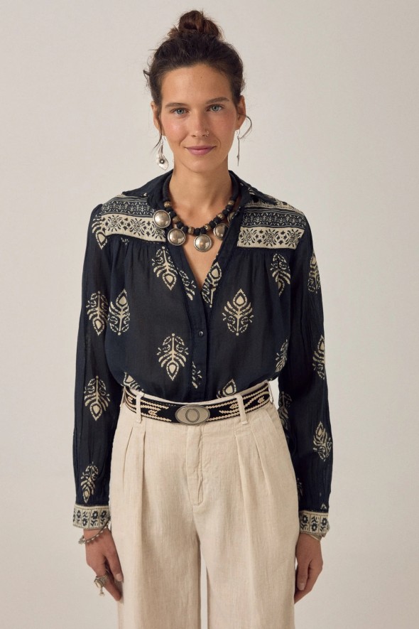 CAMISA RANI BLACK HENNA