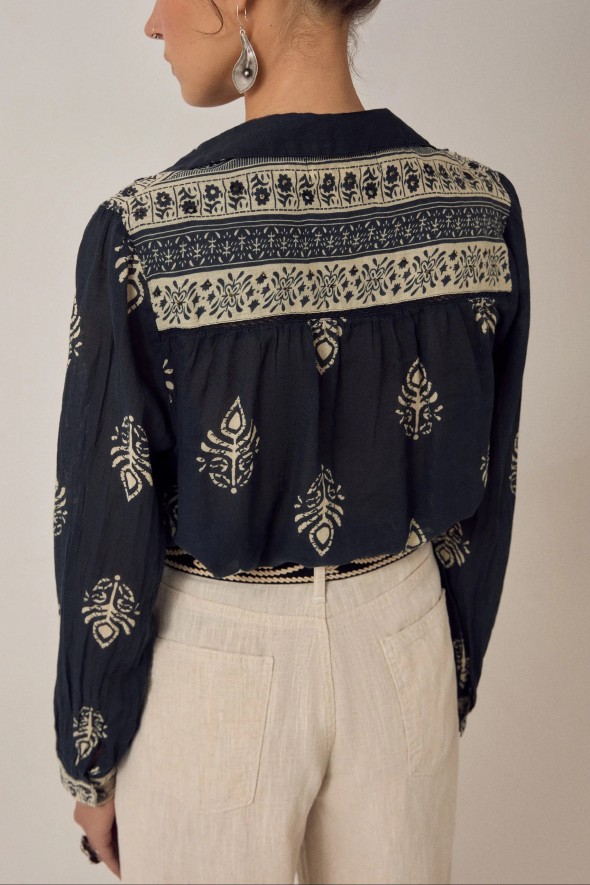 CAMISA RANI BLACK HENNA